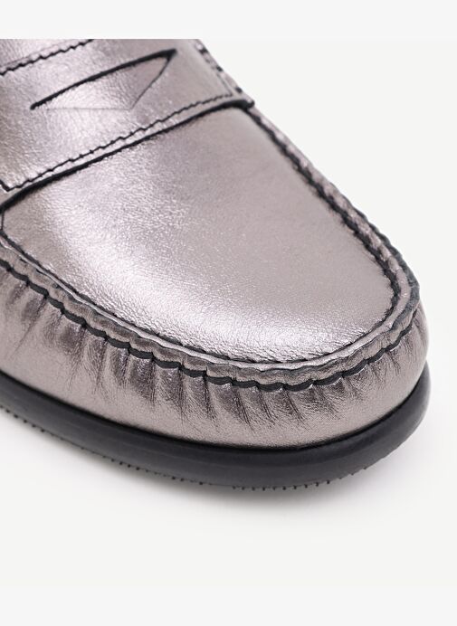 Yargıcı Siyah Kadın Deri Loafer 24KKAY4008X - Görsel 3