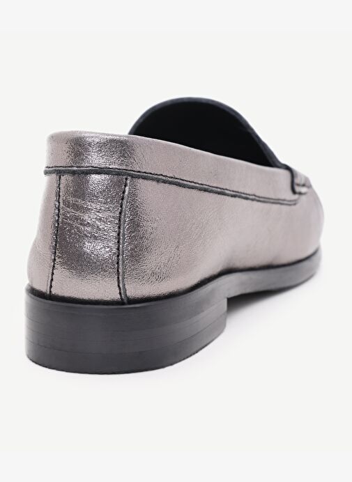 Yargıcı Siyah Kadın Deri Loafer 24KKAY4008X - Görsel 4