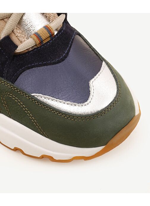 KALIN TABANLI DERİ SNEAKER - Görsel 5