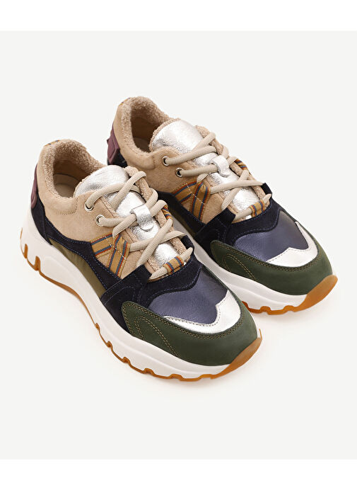 KALIN TABANLI DERİ SNEAKER - Görsel 8