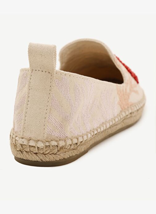 Işleme Detaylı Düz Taban Espadril - Görsel 3