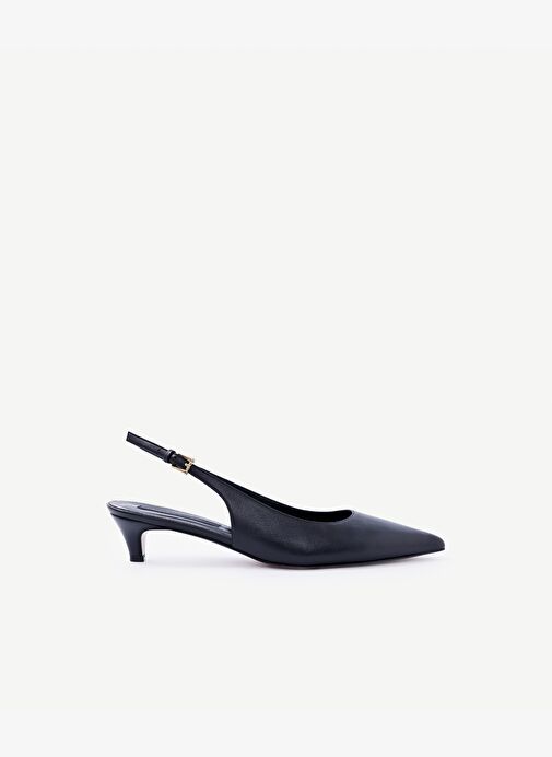 Alçak Topuklu Arkası Açık Ayakkabı - Görsel 2