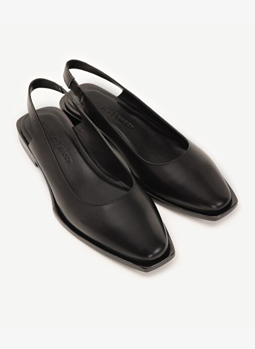 Arkası Açık Deri Düz Ayakkabı - Görsel 5