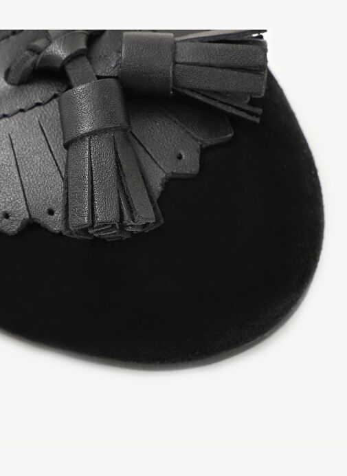 Püskül Detaylı Deri Babet - Görsel 3