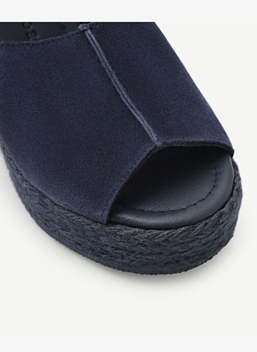 Hasır Toka Detaylı Yüksek Deri Espadril - Görsel 3