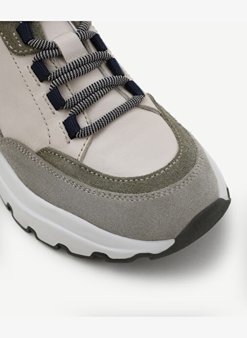 Kalın Tabanlı Deri Spor Ayakkabı - Görsel 4