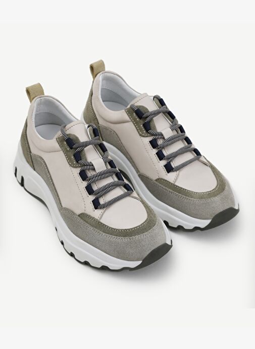 Kalın Tabanlı Deri Spor Ayakkabı - Görsel 6