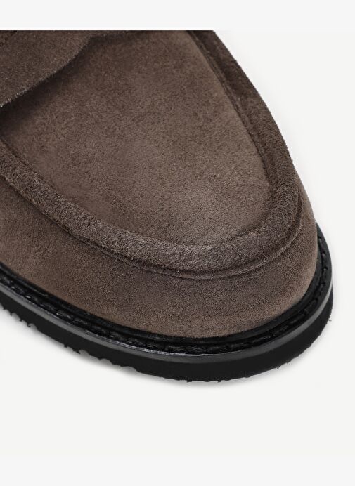 Düz Deri Loafer - Görsel 3