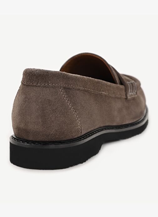 Düz Deri Loafer - Görsel 4