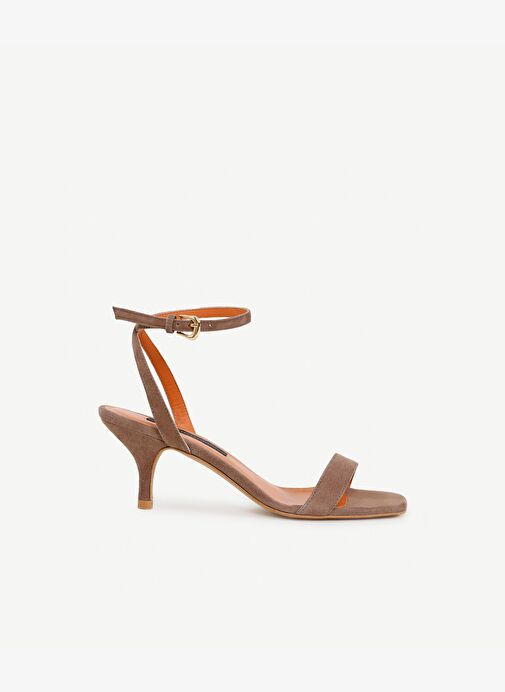 Tek Bantlı Deri Topuklu Ayakkabı - Görsel 2