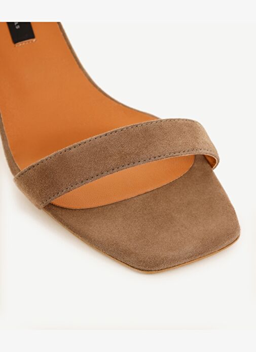 Tek Bantlı Deri Topuklu Ayakkabı - Görsel 3