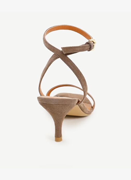 Tek Bantlı Deri Topuklu Ayakkabı - Görsel 4