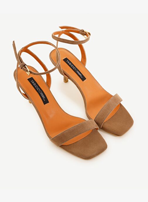 Tek Bantlı Deri Topuklu Ayakkabı - Görsel 5