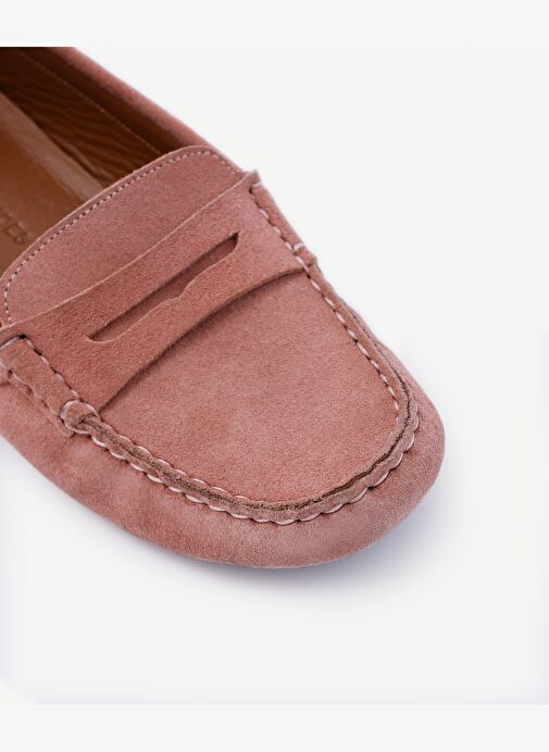 Yargıcı Yargıcı Pembe Yumuşak Deri Loafer Boyner'de! Pembe - 3. görsel
