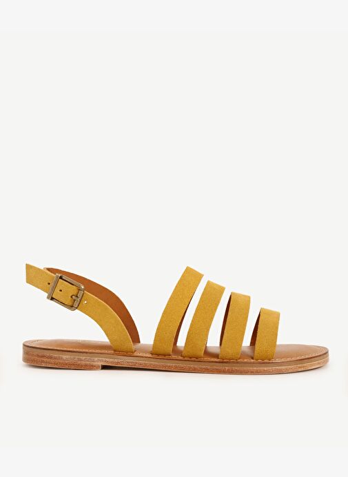 Çok Bantlı Deri Sandalet - Görsel 2