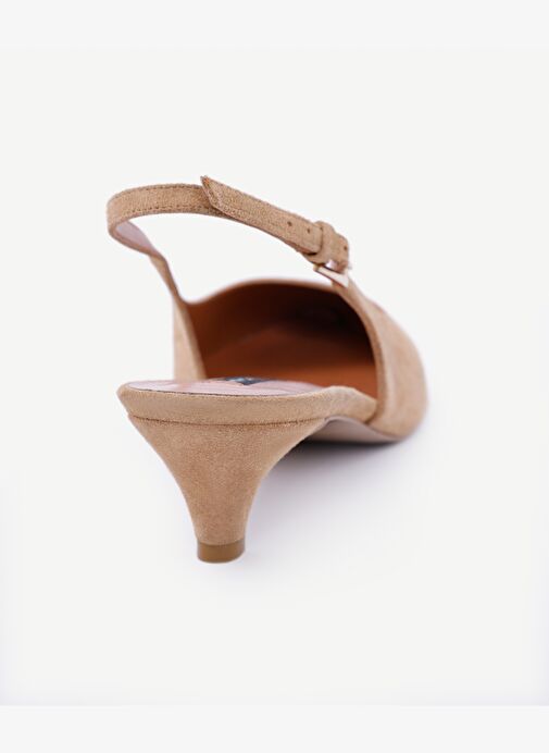 Alçak Topuklu Arkası Açık Ayakkabı - Görsel 4