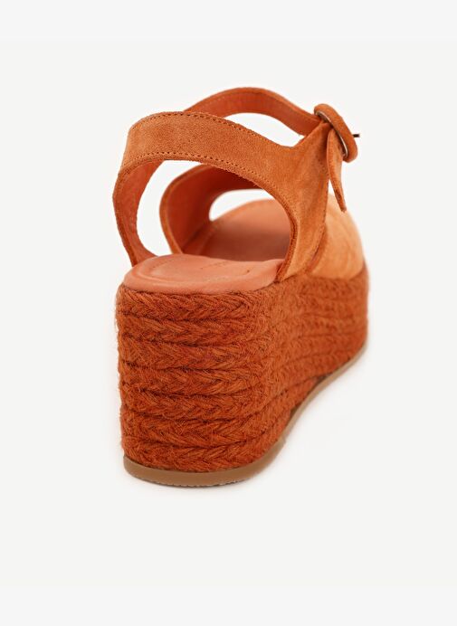 Platform Taban Deri Espadril - Görsel 4