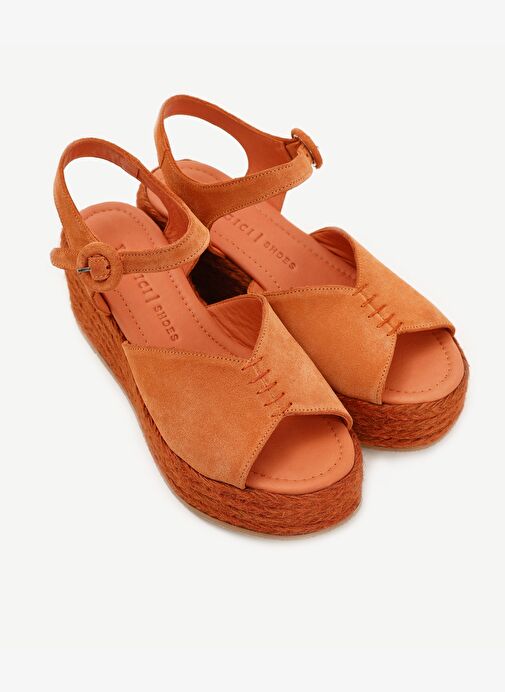 Platform Taban Deri Espadril - Görsel 5