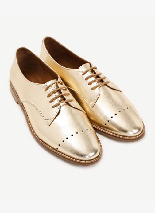 Astarsız Yumuşak Deri Bağcıklı Ayakkabı - Görsel 5