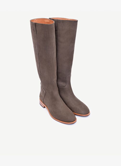 Lastikli Deri Çizme - Görsel 5