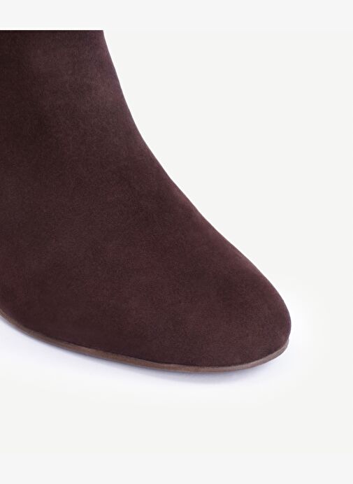 Metal Ökçeli Deri Topuklu Bot - Görsel 3