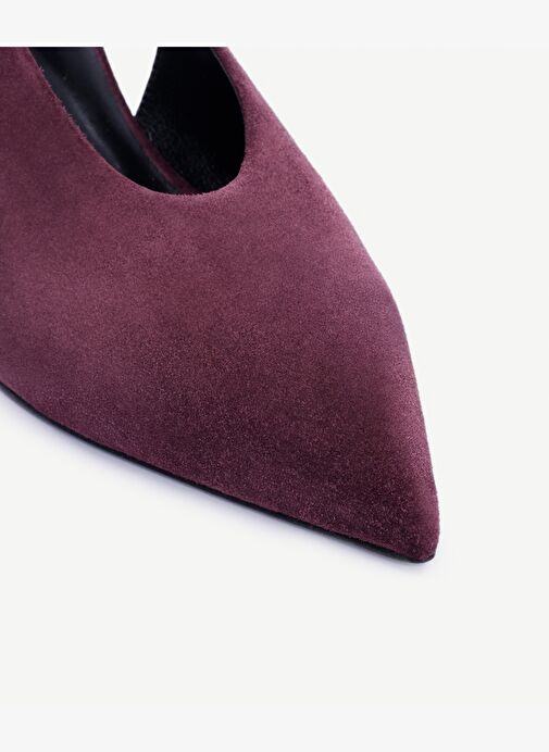 Arkası Açık Sivri Burunlu Topuklu Ayakkabı - Görsel 3