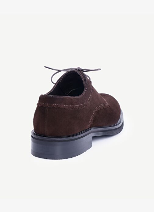 Gambası Hareketli Deri Bağcıklı Düz Ayakkabı - Görsel 4