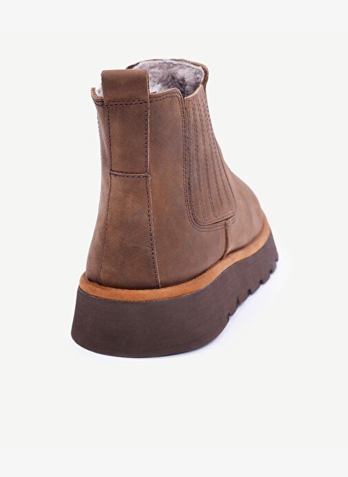 Deri Lastikli İçi Kürklü Bot - Görsel 4