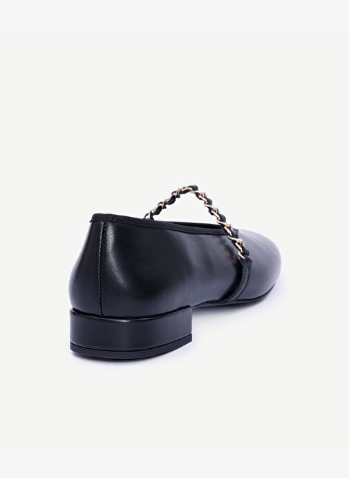 Zincir Detaylı Deri Babet - Görsel 4