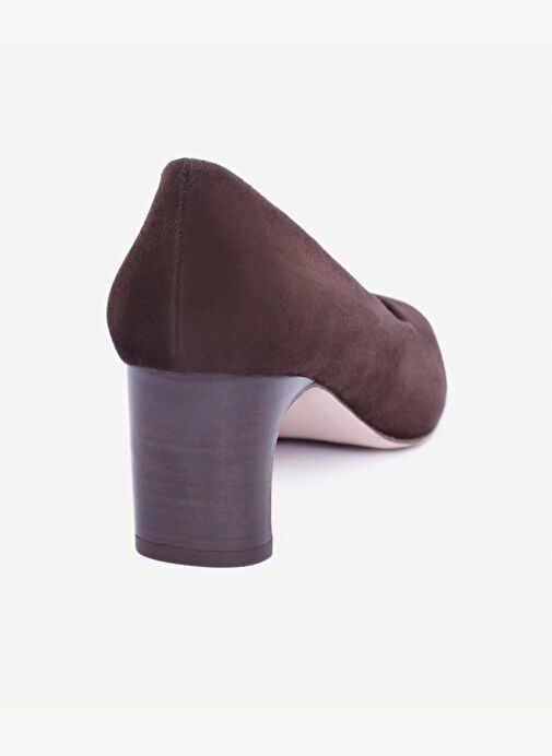 Yüksek Yüzlü Deri Topuklu Ayakkabı - Görsel 3