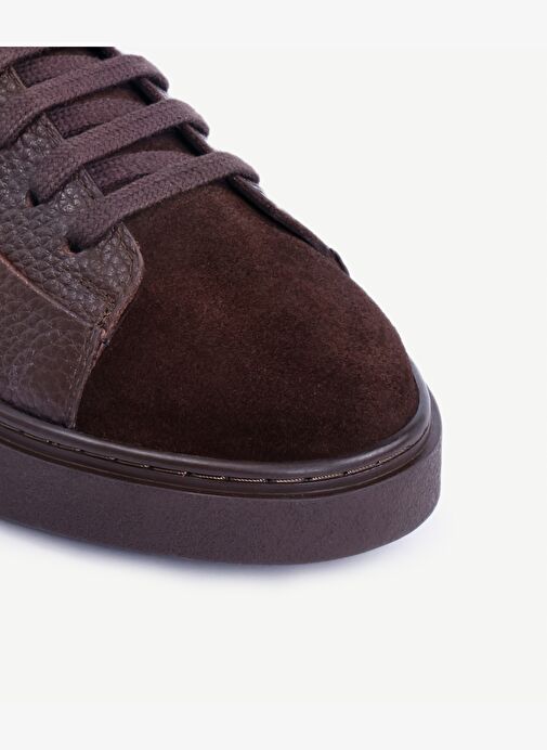 Süet Detaylı Deri Spor Ayakkabı - Görsel 3