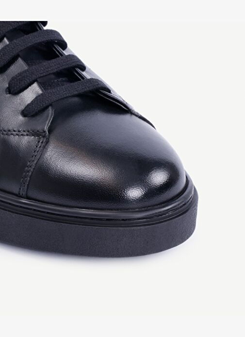 Arkası Örgülü Deri Spor Ayakkabı - Görsel 3