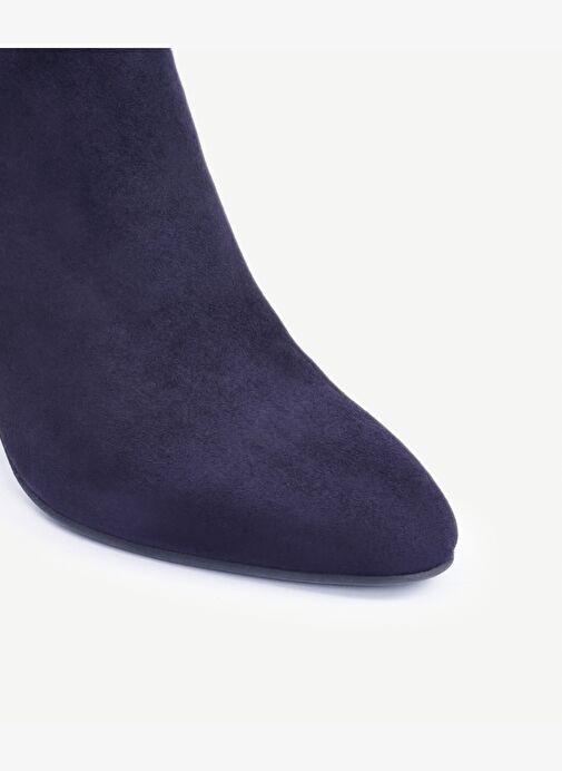 Fermuarlı Deri Topuklu Ayakkabı - Görsel 3