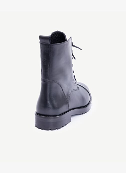 İnce Tabanlı Deri Bağcıklı Bot - Görsel 4