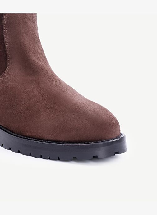 İçi Kürklü Deri Uzun Bot - Görsel 3