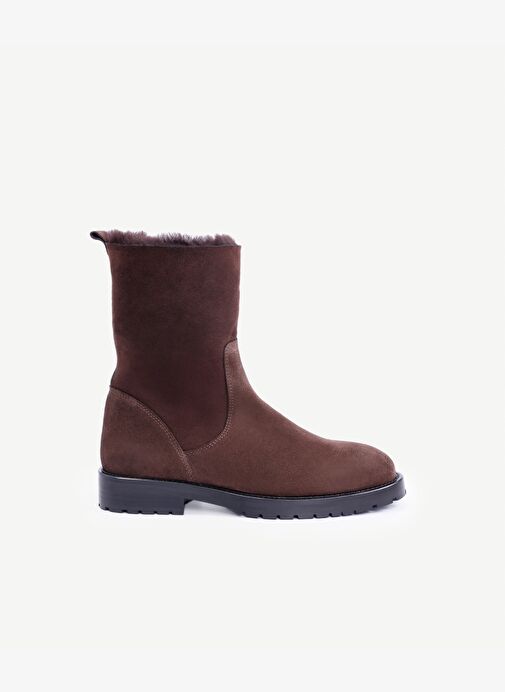 İçi Kürklü Deri Uzun Bot - Görsel 2