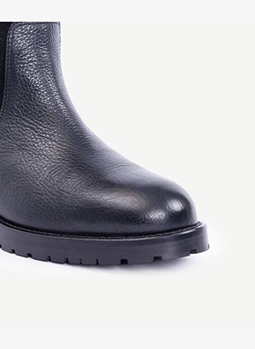 İçi Kürklü Deri Uzun Bot - Görsel 3