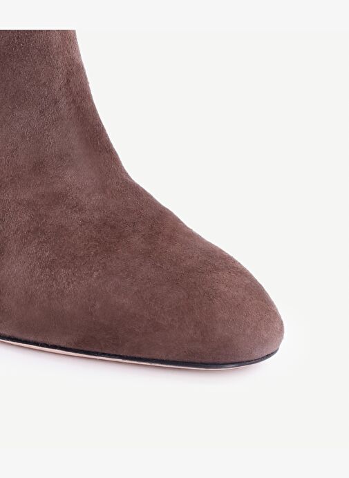 Topuklu Uzun Deri Bot - Görsel 3