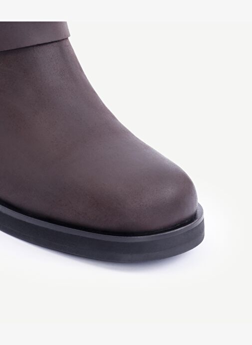 Küt Burunlu Deri Bot - Görsel 3