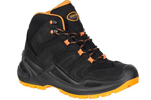 Scooter Deri Su Geçirmez Tactical Siyah-Turuncu Erkek Postal P3102NST - Görsel 3