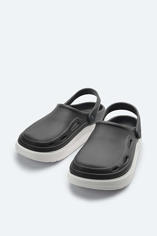 Erkek Antrasit-Beyaz Eva Terlik A31Y8316 - Görsel 3