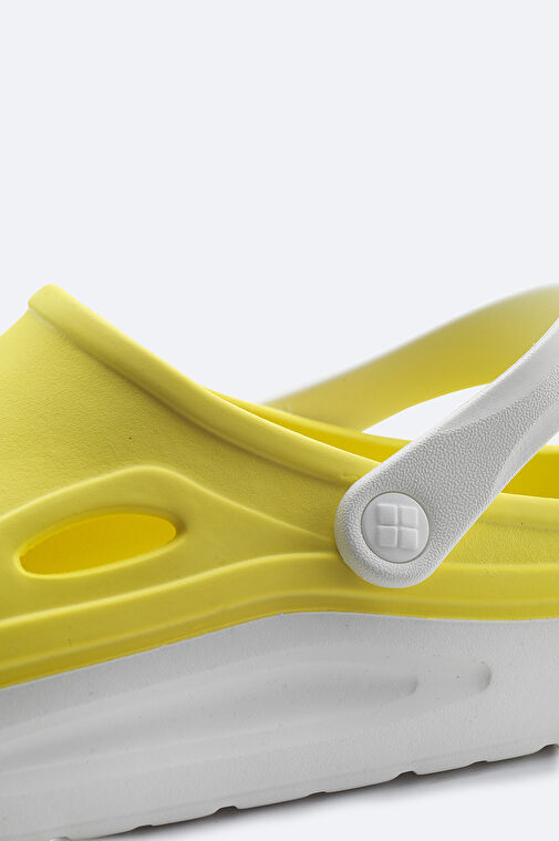 Erkek Beyaz-Sarı Eva Terlik A31Y8316 - Görsel 4