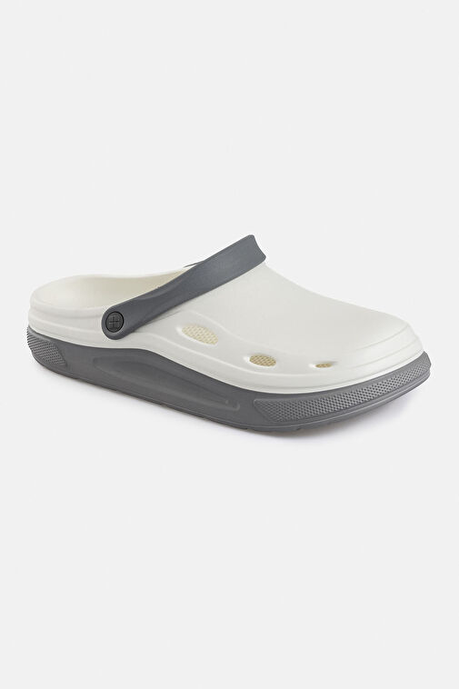 Erkek Beyaz-Gri Eva Terlik A31Y8316 - Görsel 2