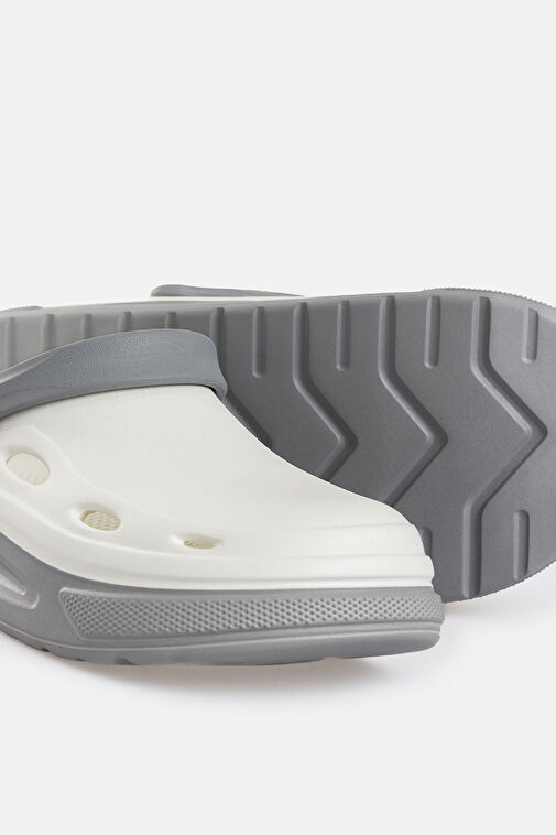 Erkek Beyaz-Gri Eva Terlik A31Y8316 - Görsel 4