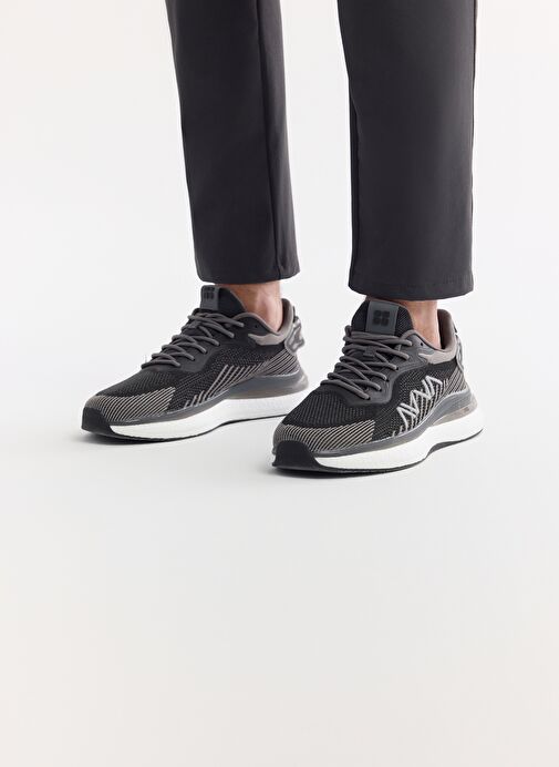 Erkek Siyah Spor Ayakkabı A41Y8027 - Görsel 12