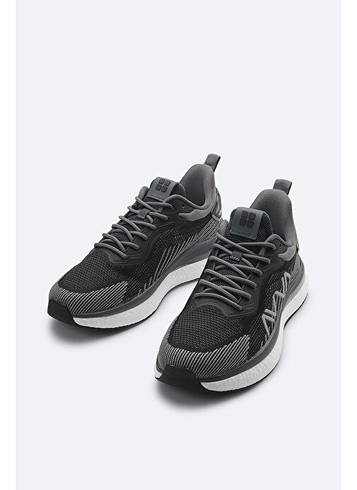 Erkek Siyah Spor Ayakkabı A41Y8027 - Görsel 4