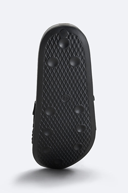 Avva Avva Erkek Siyah Logolu Terlik A41Y8304 Sandalet & Terlik | Boyner Siyah - 6. görsel
