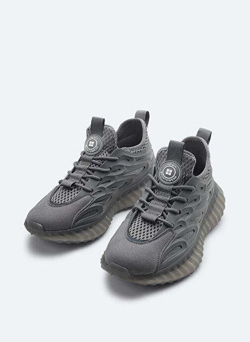 Erkek Gri Spor Ayakkabı A41Y8023 - Görsel 3