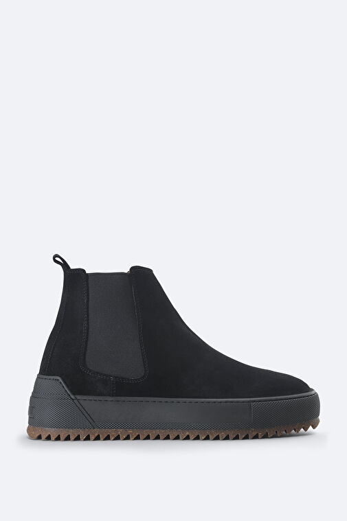 Erkek Siyah Deri Süet Bot B008009 - Görsel 3