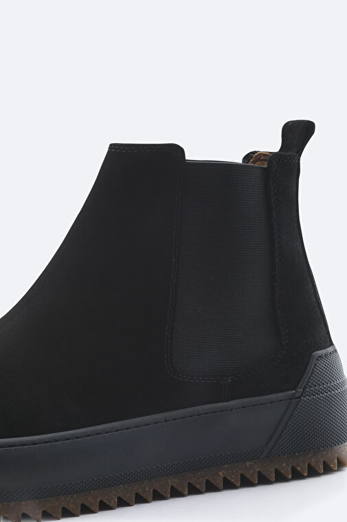 Erkek Siyah Deri Süet Bot B008009 - Görsel 5